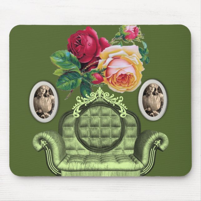 Alfombrilla De Ratón Mousepad Floral (Frente)