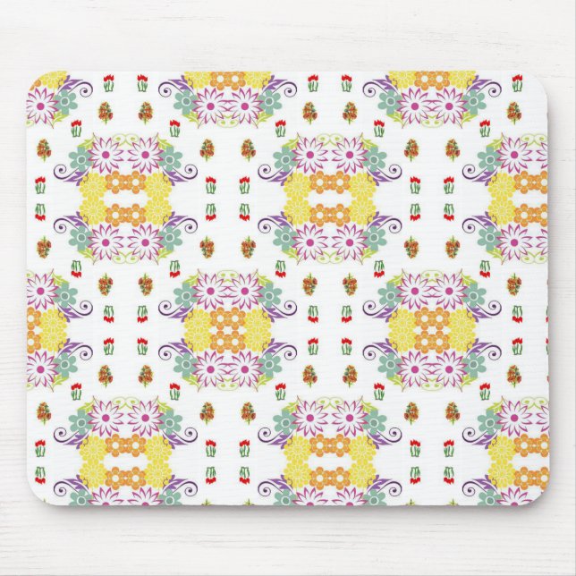 Alfombrilla De Ratón Mousepad Floral (Frente)