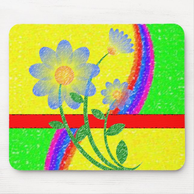 Alfombrilla De Ratón Mousepad Floral (Frente)