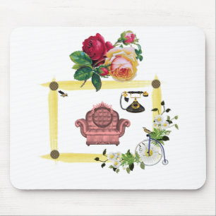 Alfombrilla De Ratón Mousepad Floral