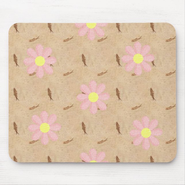 Alfombrilla De Ratón Mousepad Floral (Frente)