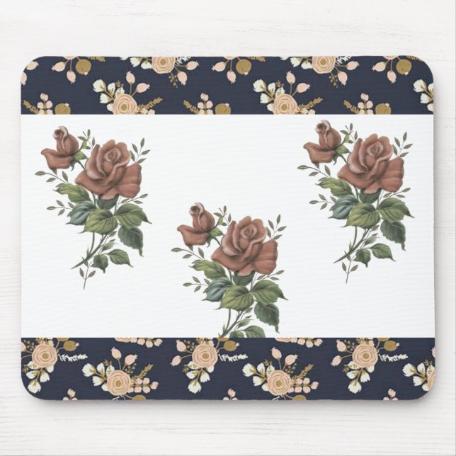 Alfombrilla De Ratón Mousepad Floral (Frente)