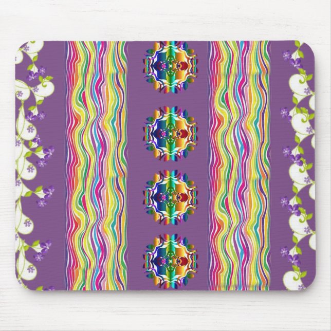 Alfombrilla De Ratón Mousepad Floral (Frente)