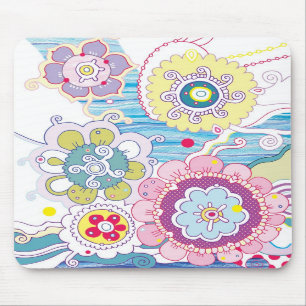 Alfombrilla De Ratón Mousepad floral