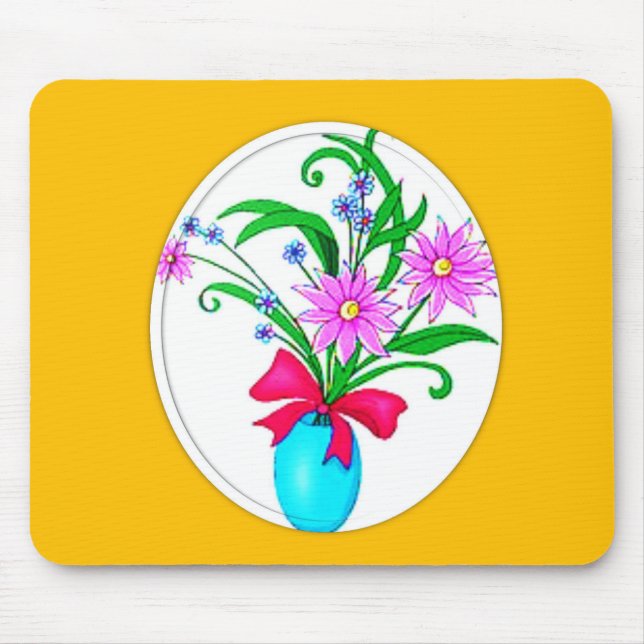 Alfombrilla De Ratón Mousepad Floral (Frente)
