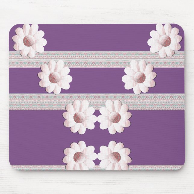 Alfombrilla De Ratón Mousepad Floral (Frente)