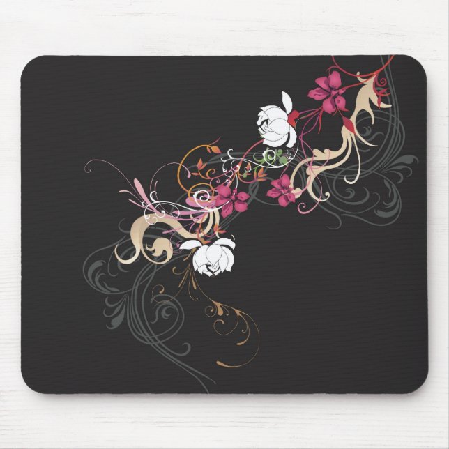 Alfombrilla De Ratón Mousepad floral (Frente)