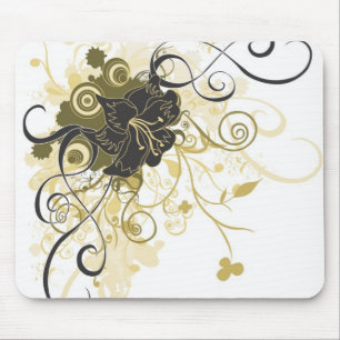 Alfombrilla De Ratón Mousepad floral