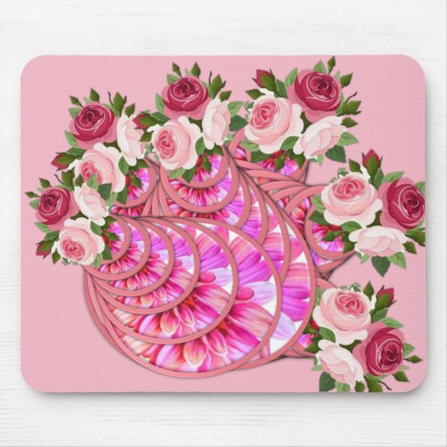Alfombrilla De Ratón Mousepad Floral (Frente)