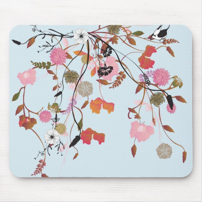 Alfombrilla De Ratón Mousepad floral (Frente)