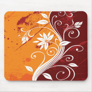 Alfombrilla De Ratón Mousepad floral abstracto