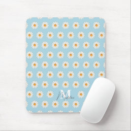 Alfombrilla De Ratón Mousepad floral Daisy personalizado - Nombre perso