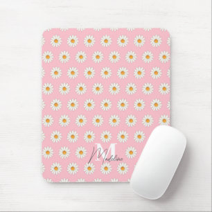 Alfombrilla De Ratón Mousepad floral Daisy personalizado - Nombre perso