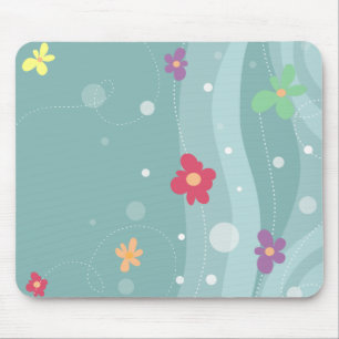 Alfombrilla De Ratón Mousepad floral de moda