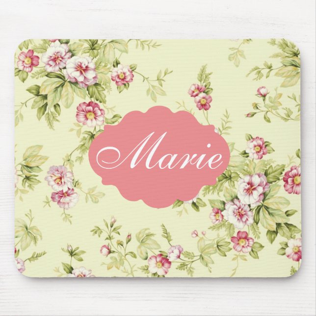 Alfombrilla De Ratón Mousepad floral elegante (Frente)