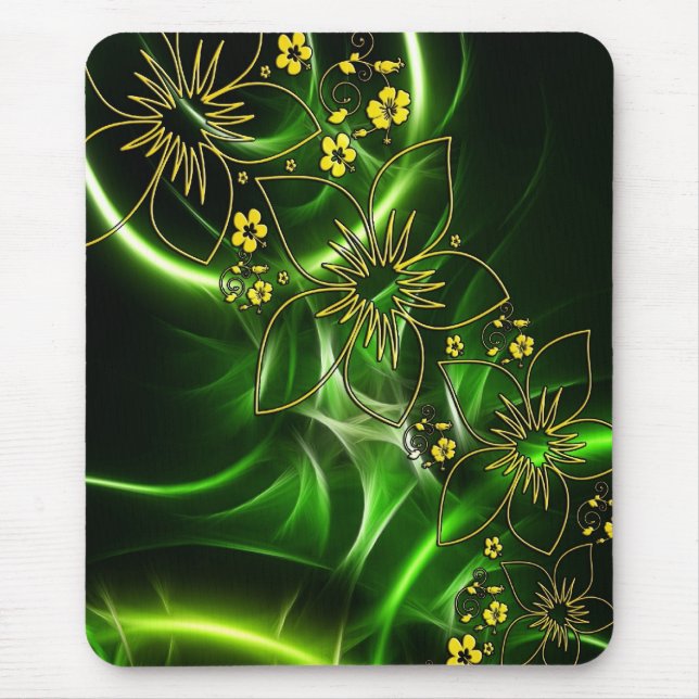 Alfombrilla De Ratón Mousepad floral elegante (Frente)
