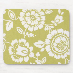 Alfombrilla De Ratón Mousepad floral enrrollado retro