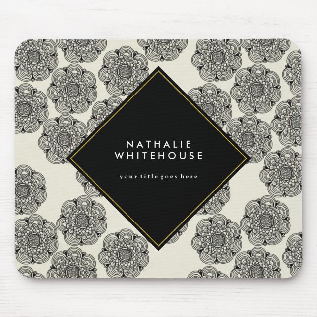 Alfombrilla De Ratón Mousepad floral personalizado (Frente)