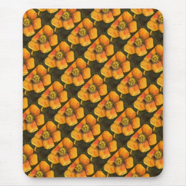 Alfombrilla De Ratón Mousepad floral "Rosa salvaje" (Frente)