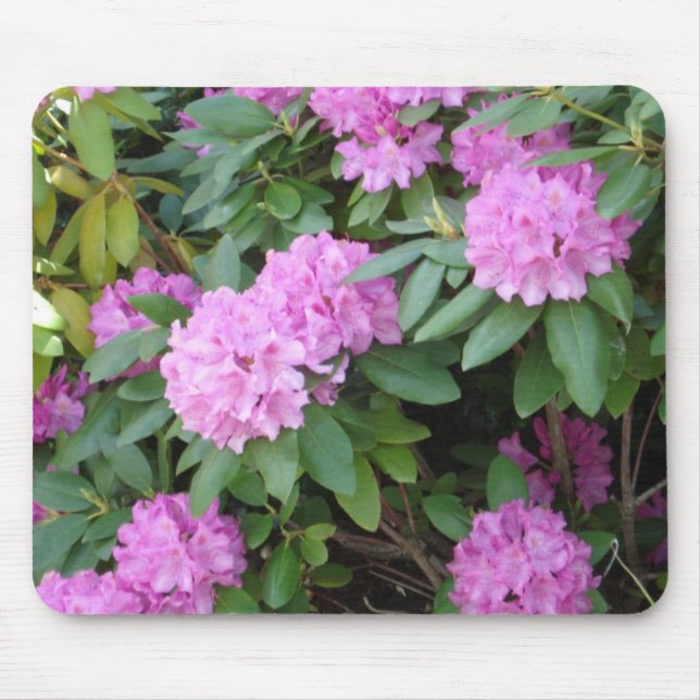 Alfombrilla De Ratón Mousepad floral rosado (Frente)