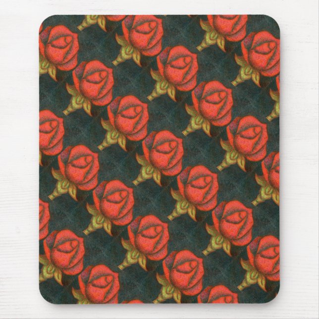 Alfombrilla De Ratón Mousepad floral "Rosebud" (Frente)