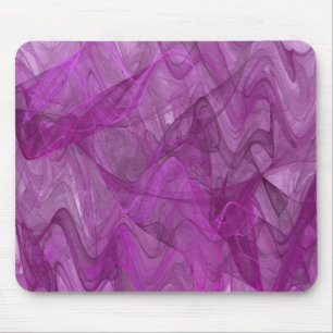 Alfombrilla De Ratón Mousepad fractal morado y blanco
