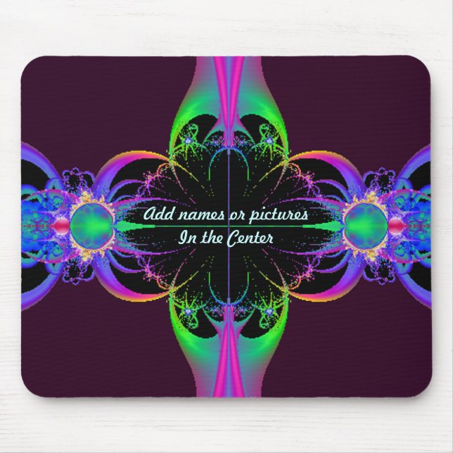 Alfombrilla De Ratón Mousepad Fractal Personalizado (Frente)