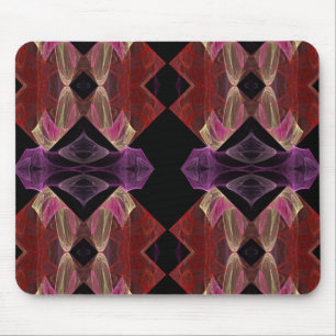 Alfombrilla De Ratón Mousepad Fractal Rojo y Púrpura