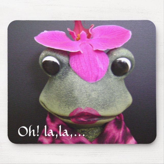 Alfombrilla De Ratón Mousepad francés de la rana (Frente)