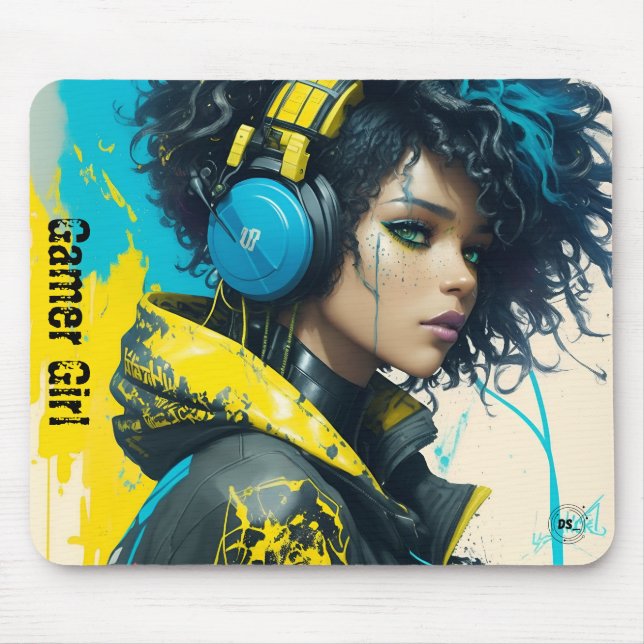 Alfombrilla De Ratón Mousepad Gamer Girl 02 (Frente)