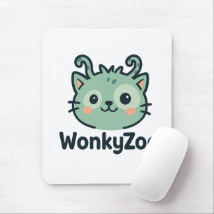 Alfombrilla De Ratón Mousepad Gato del Zoológico de Wonky   Gracioso ac