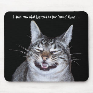 Alfombrilla De Ratón Mousepad gato "Falta el ratón"