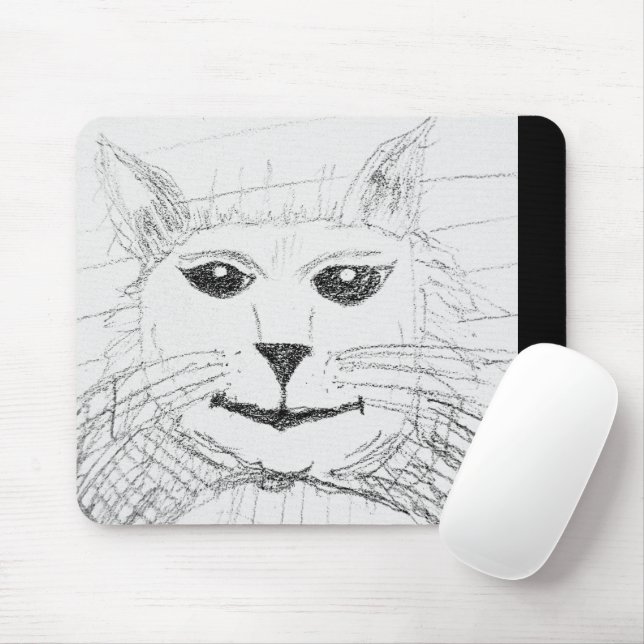 Alfombrilla De Ratón Mousepad gato sassy (Con ratón)