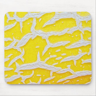 Alfombrilla De Ratón Mousepad gelb-graues Melonenmuster