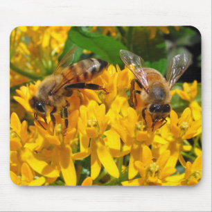 Alfombrilla De Ratón Mousepad gemelo del ~ de las abejas