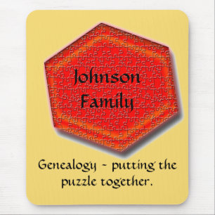 Alfombrilla De Ratón Mousepad - Genealogía - Juntando el rompecabezas