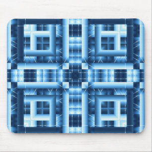 Alfombrilla De Ratón Mousepad geométrico azul