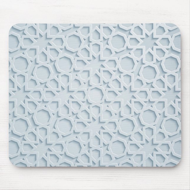 Alfombrilla De Ratón mousepad geométrico marroquí islámico del modelo (Frente)