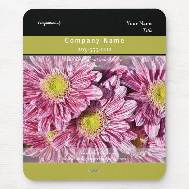 Alfombrilla De Ratón Mousepad Gerber Daisies promocional - HAMbyWG (Frente)
