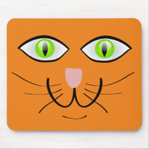 ALFOMBRILLA DE RATÓN MOUSEPAD GINGER CAT FACE