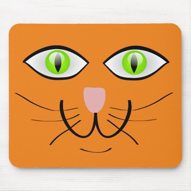 ALFOMBRILLA DE RATÓN MOUSEPAD GINGER CAT FACE (Frente)