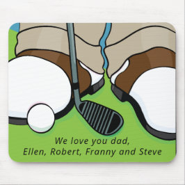 Alfombrilla De Ratón Mousepad Golfer sobre el verde