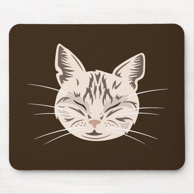 Alfombrilla De Ratón Mousepad gráfico de Catface (Frente)