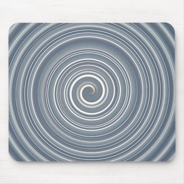 Alfombrilla De Ratón Mousepad grau-weisse Spirale (Frente)