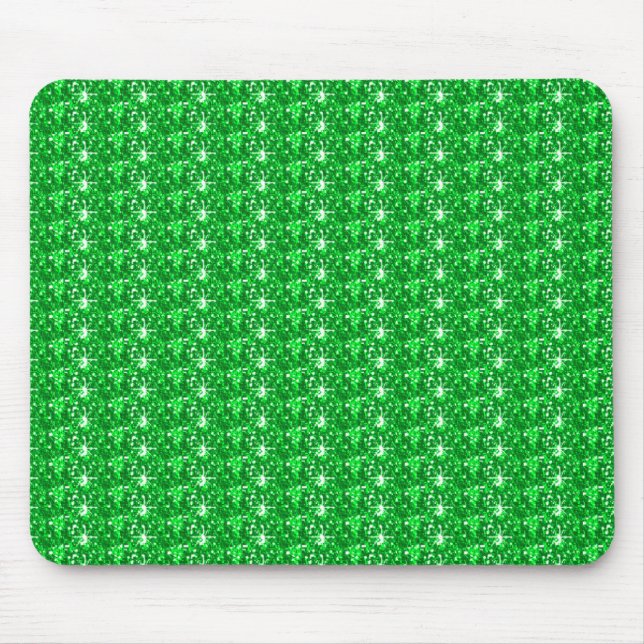 Alfombrilla De Ratón Mousepad Green Purpurina (Frente)