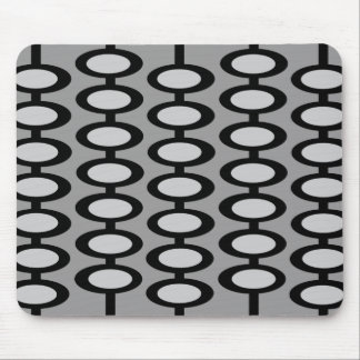 Alfombrilla De Ratón Mousepad gris y negro del modelo retro del orbe -