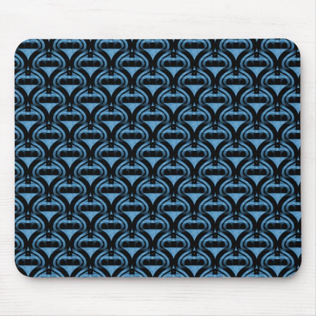 Alfombrilla De Ratón Mousepad Guay Retro azul suave (Frente)