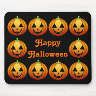 Alfombrilla De Ratón Mousepad Happy Halloween Pumpkins
