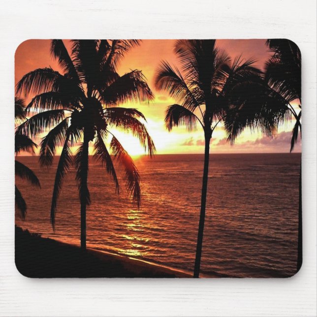Alfombrilla De Ratón Mousepad hawaiano Sunset (Frente)