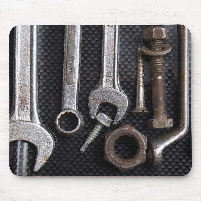 Alfombrilla De Ratón MousePad: herramienta de banco de mecánica (Frente)